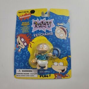 Vintage 1997 Viacom Nickelodeon Rugrats Tommy Keychain W/ Removeable Bottle NEW
